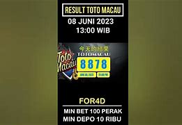 Live Draw Toto Macau 4D Youtube Hari Ini